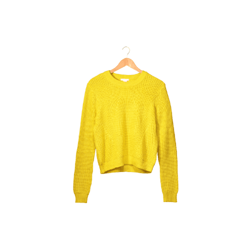 Yellow Casual Sweater